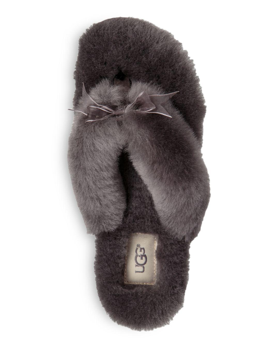 ugg sheepskin flip flops