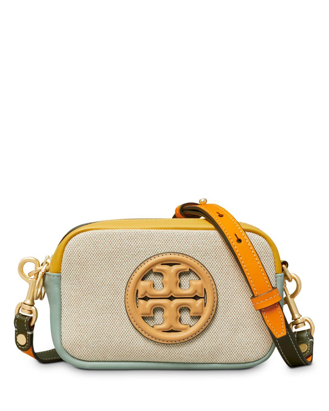 Tory Burch Perry Bombé Canvas Mini Crossbody Bag Lyst