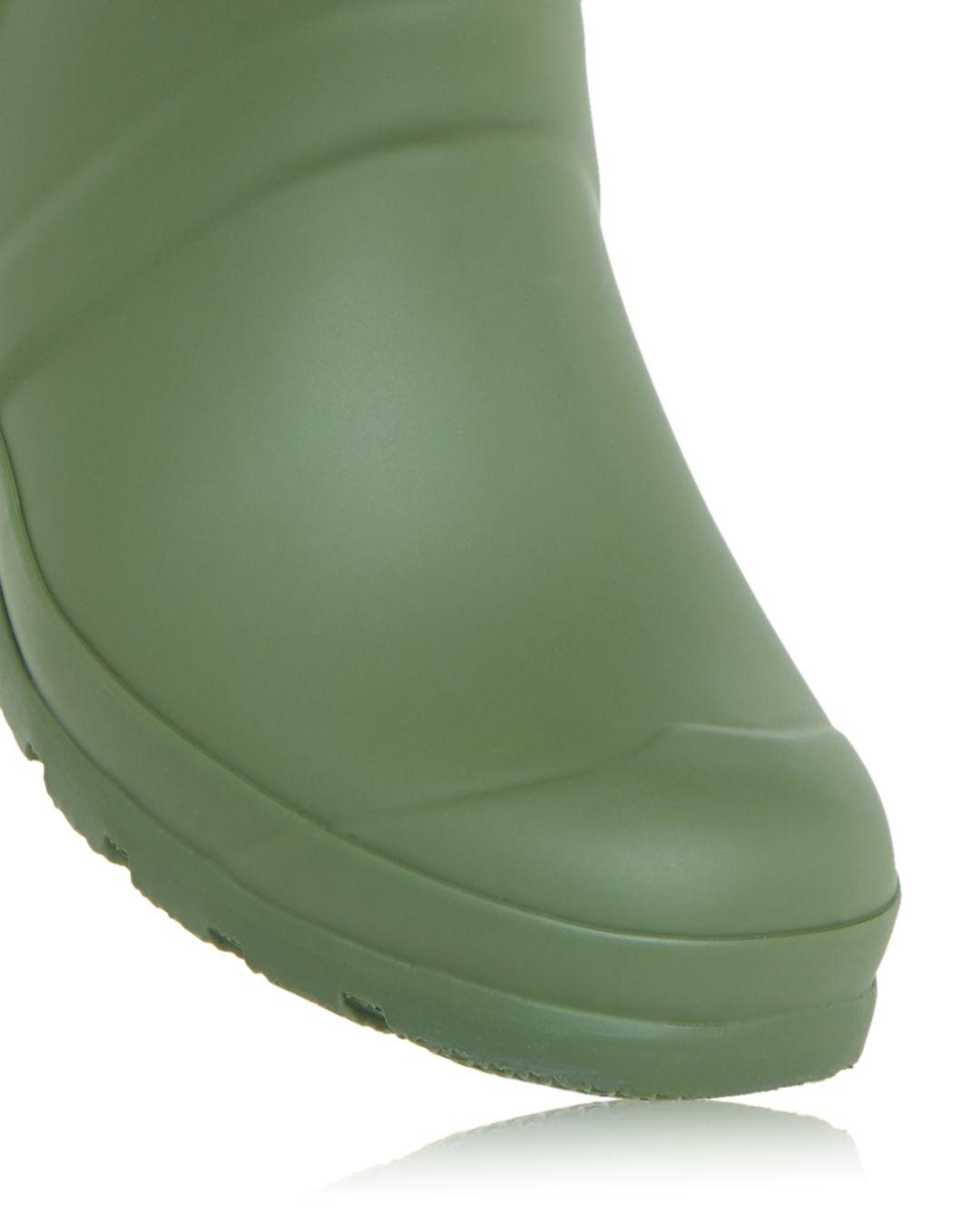 HUNTER Original Large Strap Rain Boots in Green | Lyst