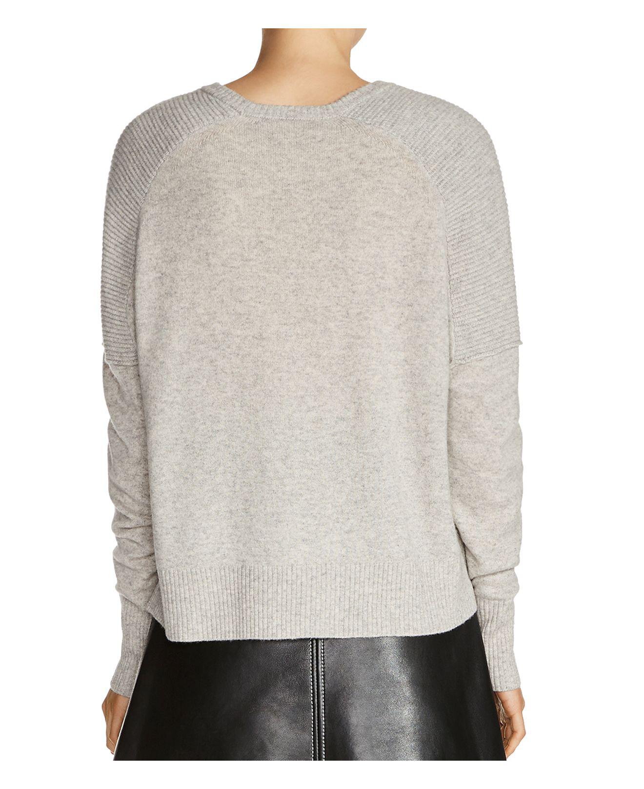 Maje Matisse Cashmere Sweater in Gray - Lyst