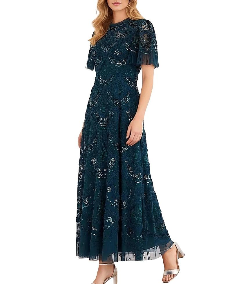 women's light pink off the shoulder dress for a festival Pink 3D Floral Off-Shoulder Maxi Dress