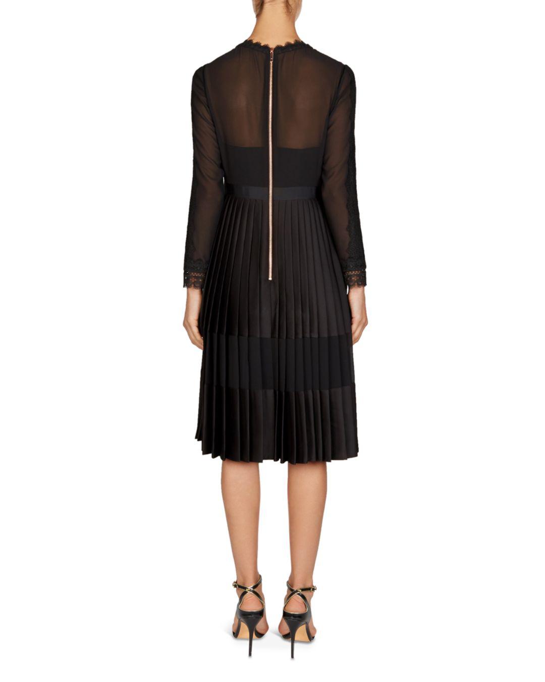 ted baker looez dress navy