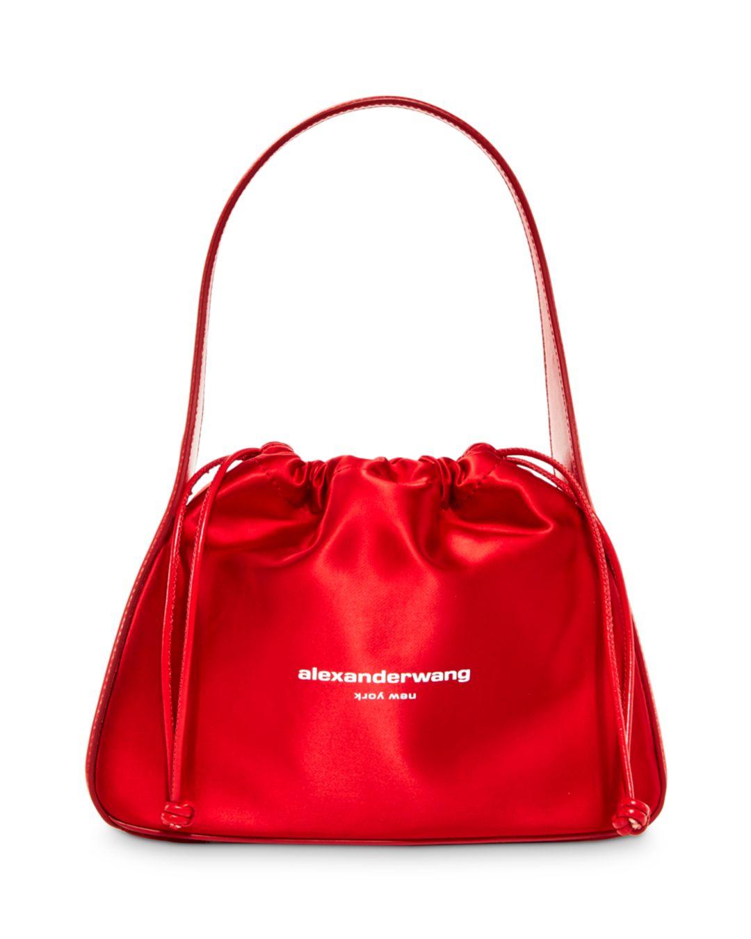 Alexander Wang Ryan Drawstring Bag in Red | Lyst