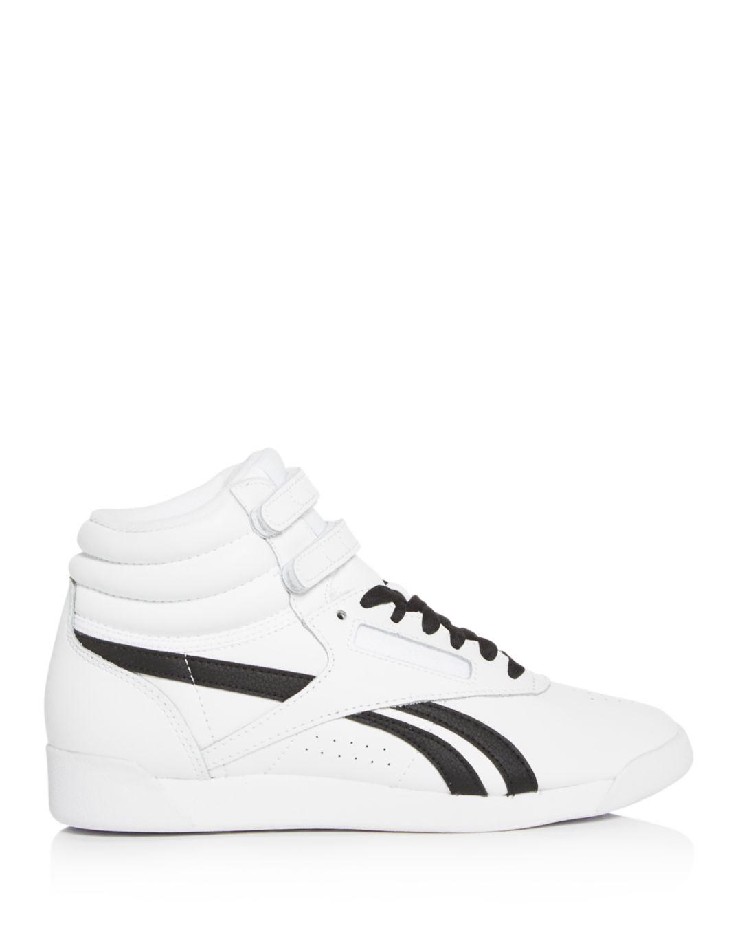 reebok freestyle women's high top sneakers