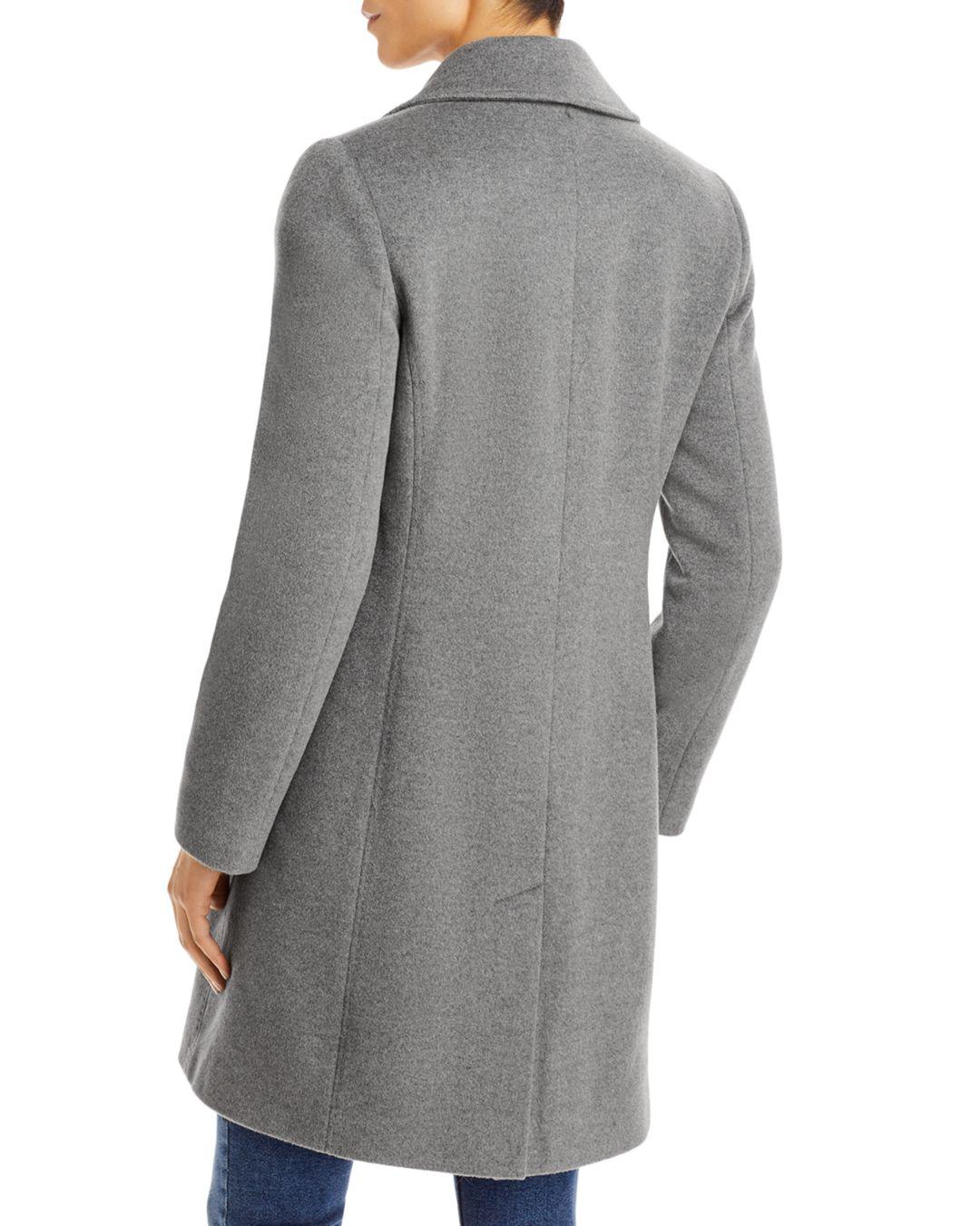 Calvin Klein Mid - Length Coat in Gray | Lyst