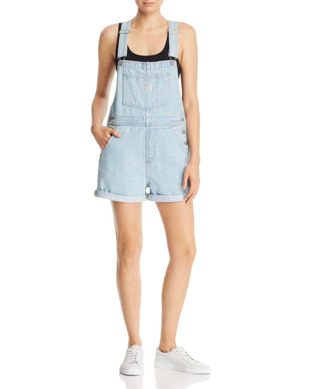 Levi's Vintage Denim Shortalls In Short And Sweet in Blue - Save 70% - Lyst