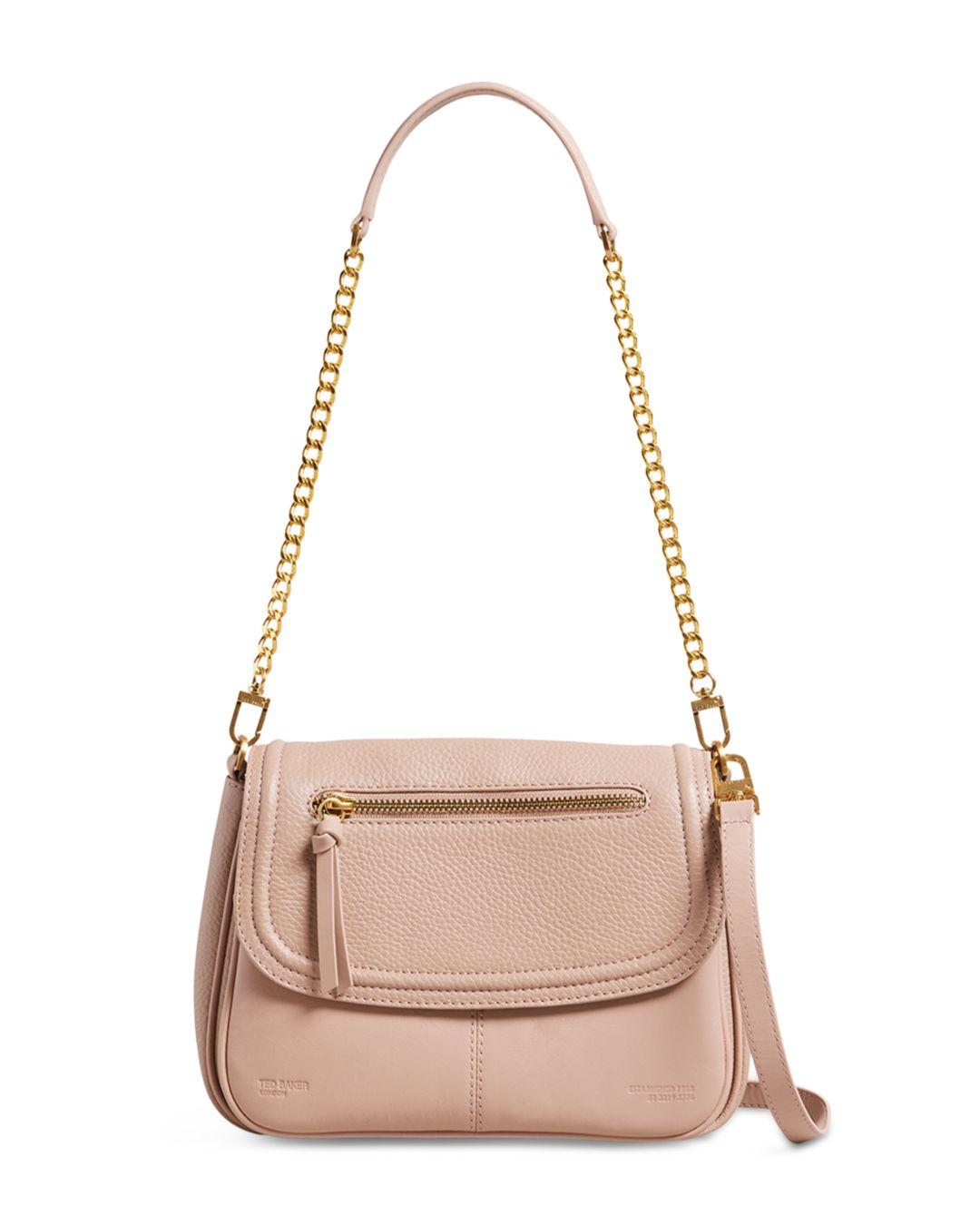 Ted Baker Nishat Workwear Small Leather Shoulder Bag in Pink | Lyst