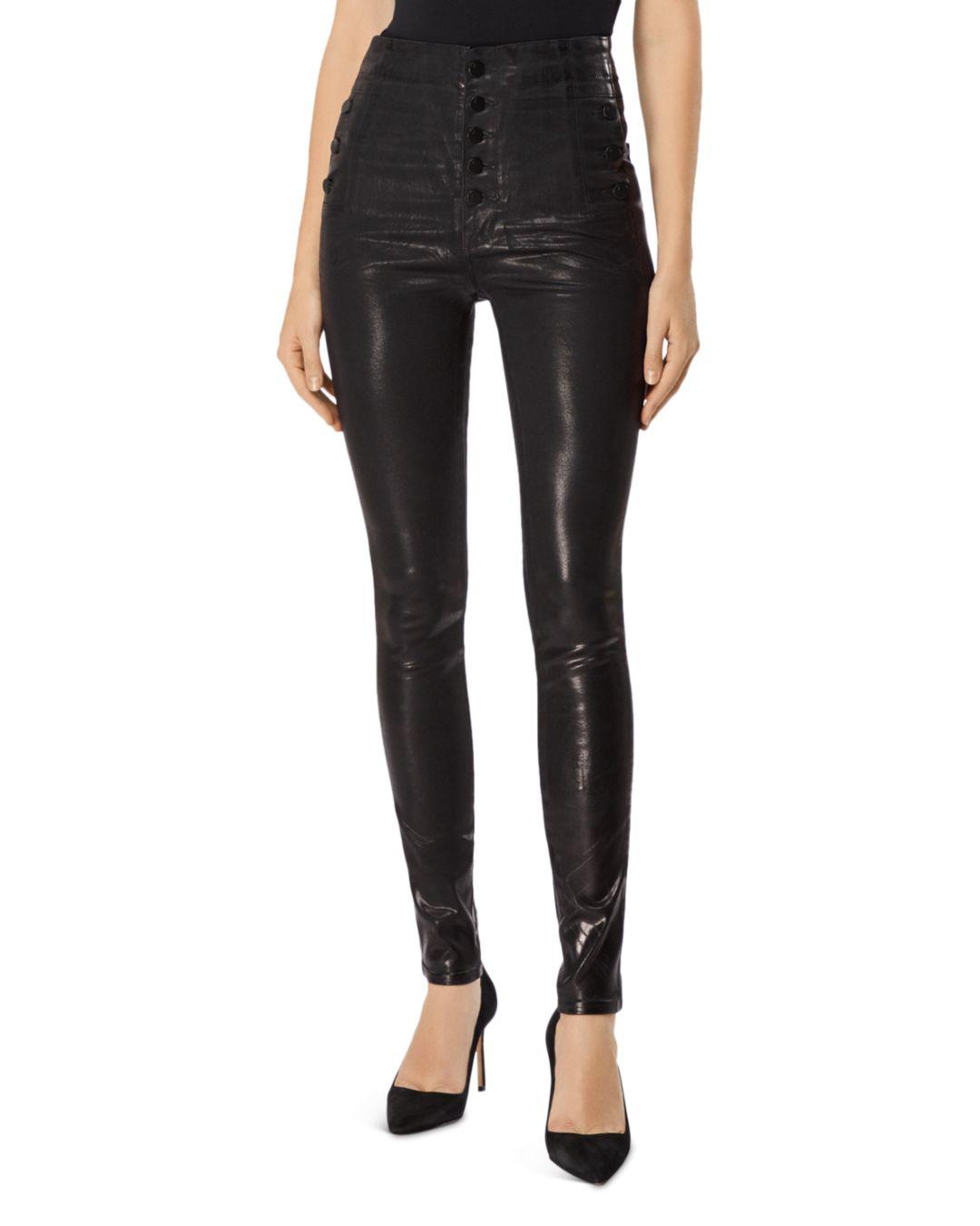 Coated Skinny Jeans In Galactic Black 
