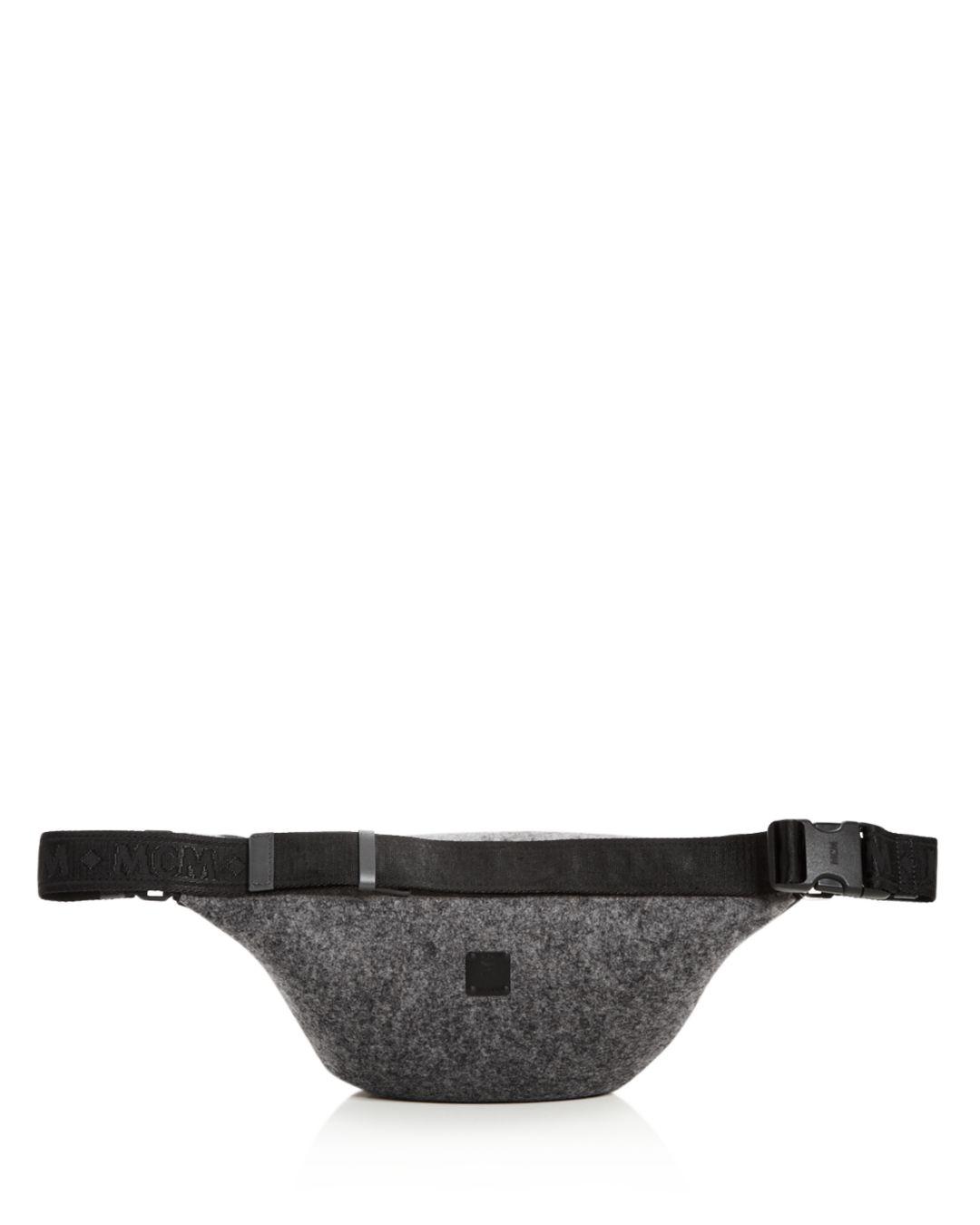mcm fanny pack black