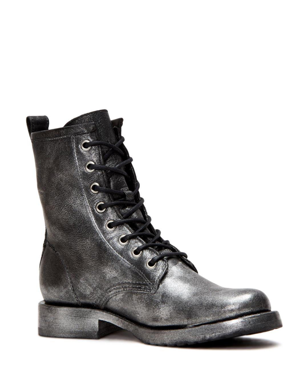 frye combat boots veronica