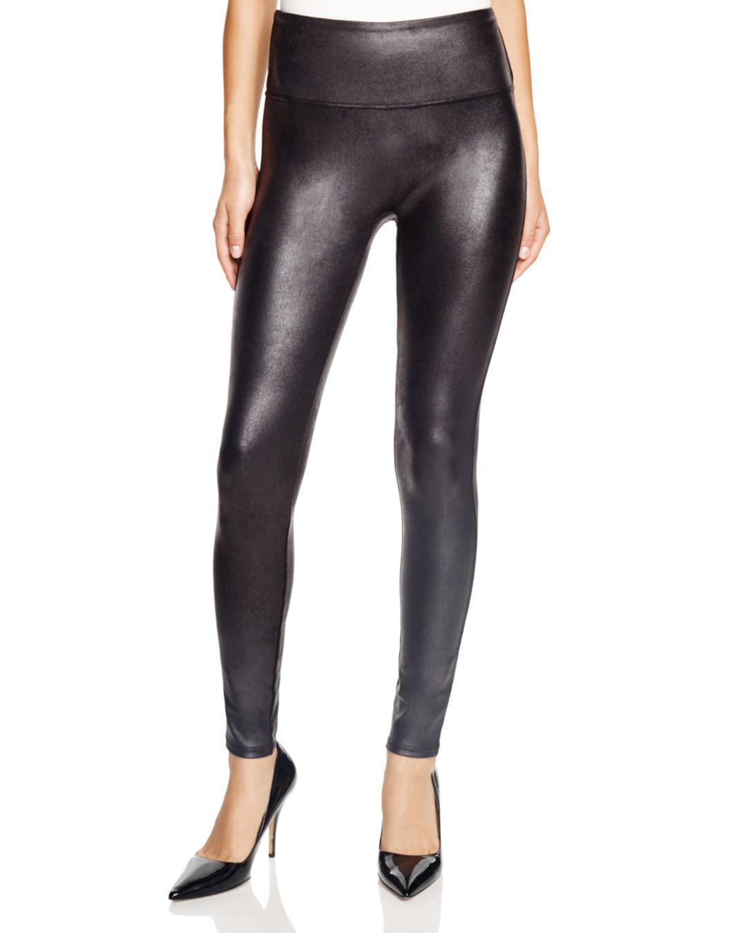 spanx faux leather leggings women's