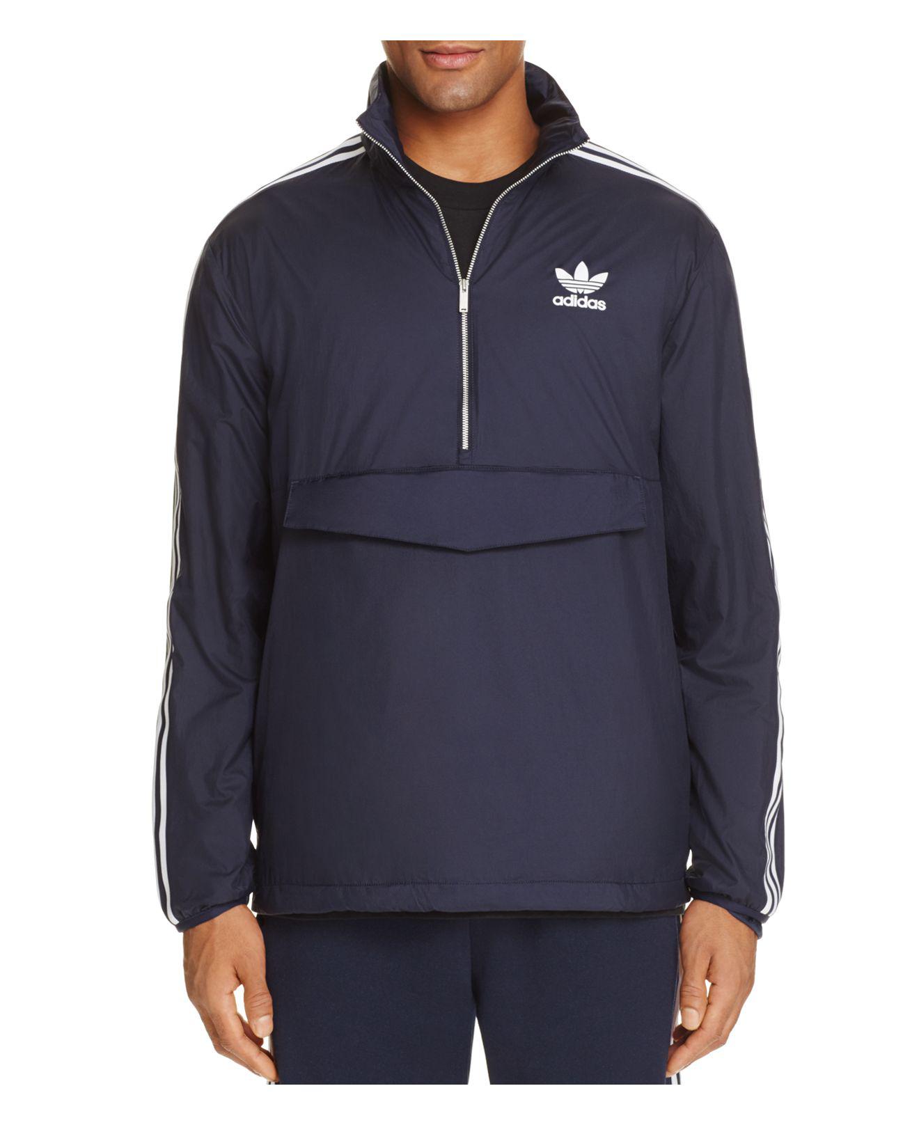 adidas half zip windbreaker