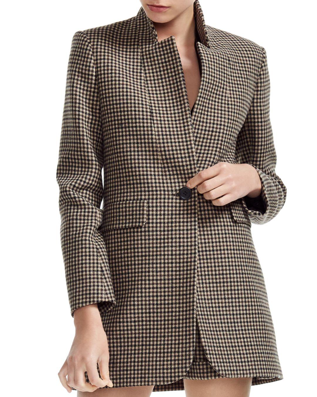 maje houndstooth blazer