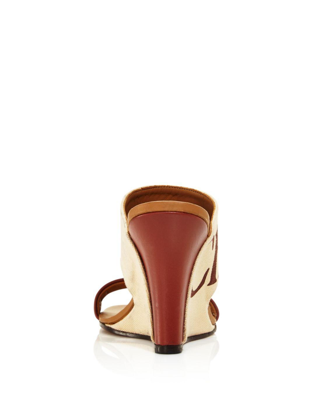 chloe canvas sandals