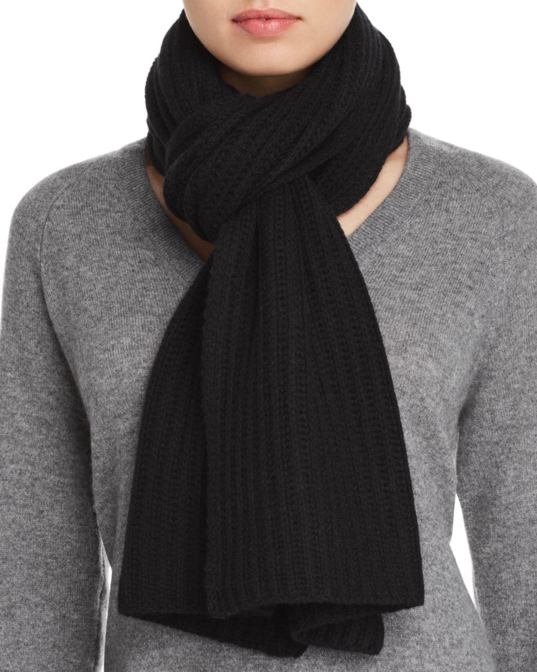 C By Bloomingdale's Chunky Rib - Knit Cashmere Scarf in ...