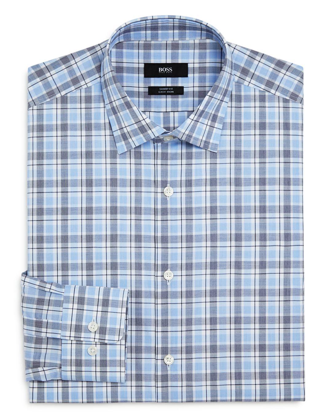 hugo boss plaid shirt
