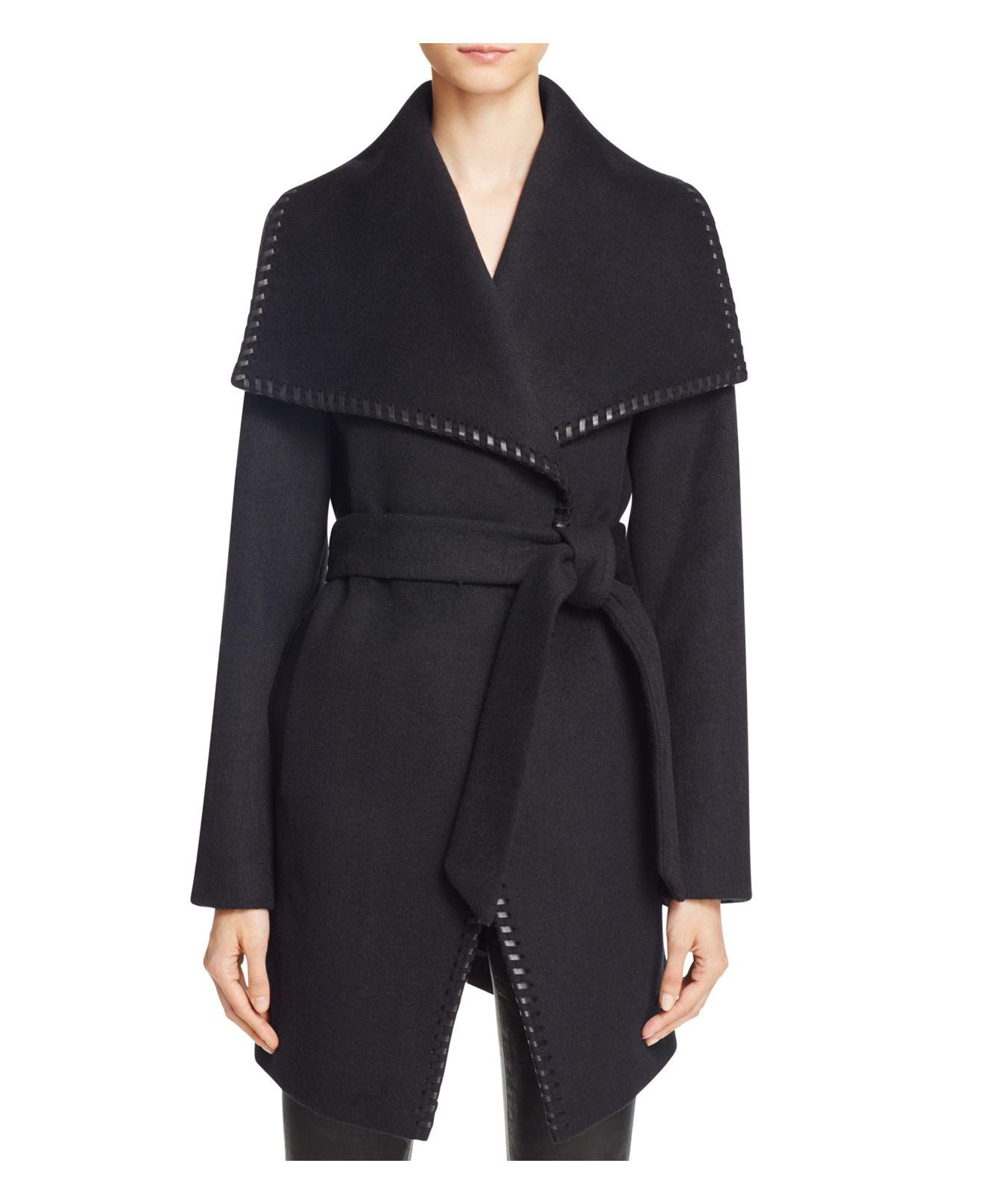 elie tahari wrap coat