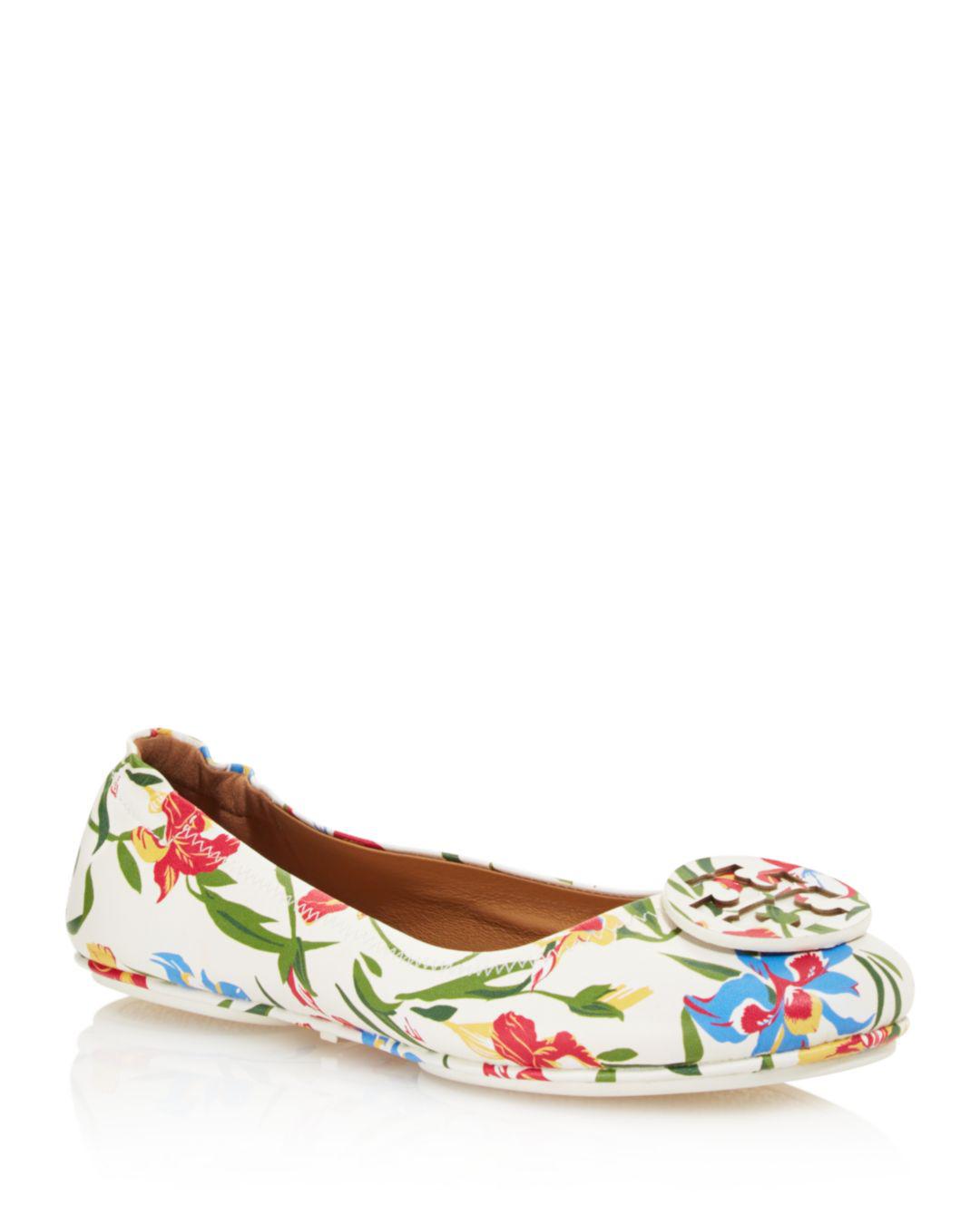tory burch flower ballet flat