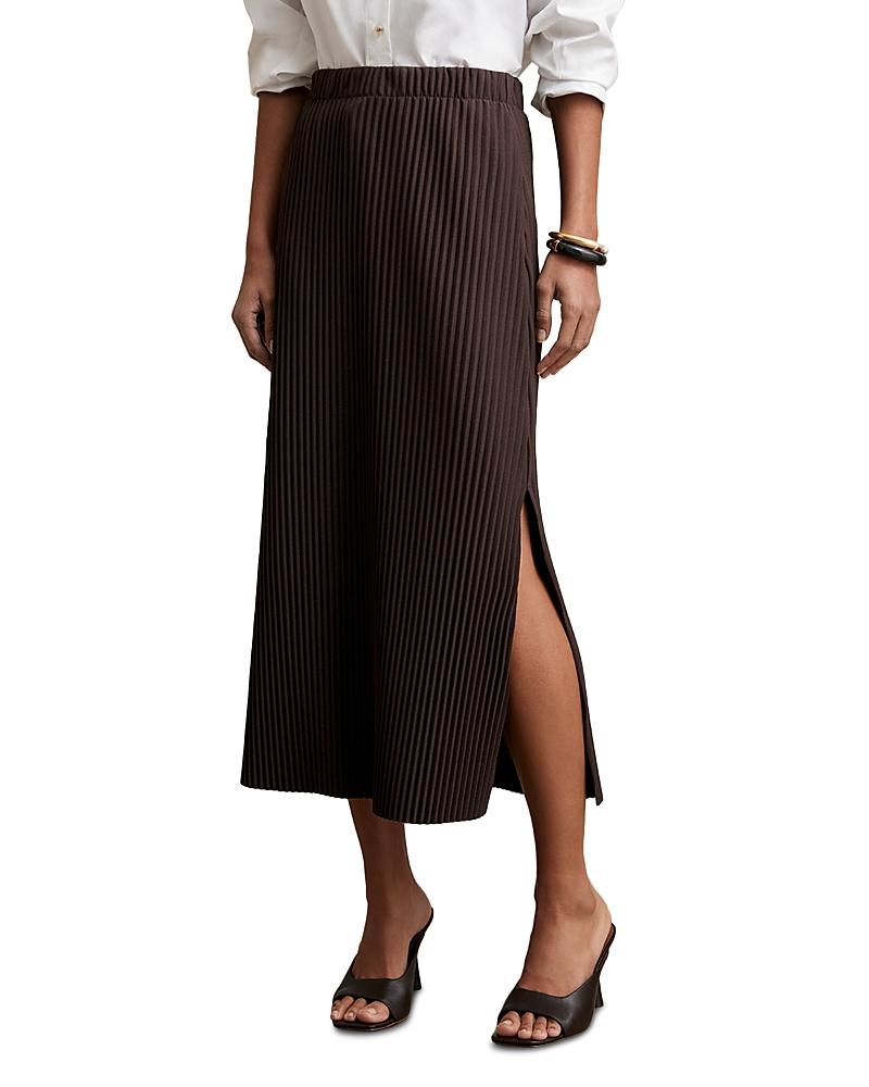 【海外限定】REISSスカート☆Burgundy Pippa Pleated Jersey Mid Reiss Mid-length skirts for Women | Online Sale up to 82