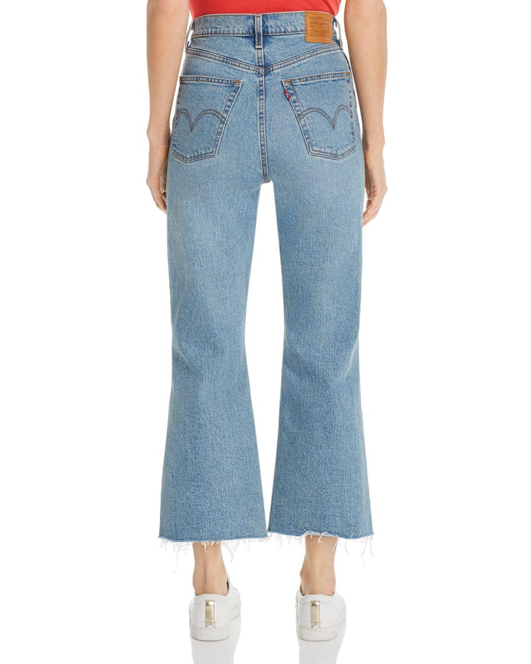 levi's ribcage cropped flare