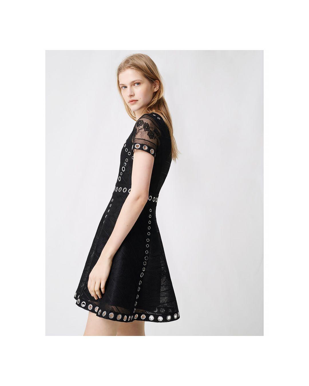 maje ranch eyelet dress
