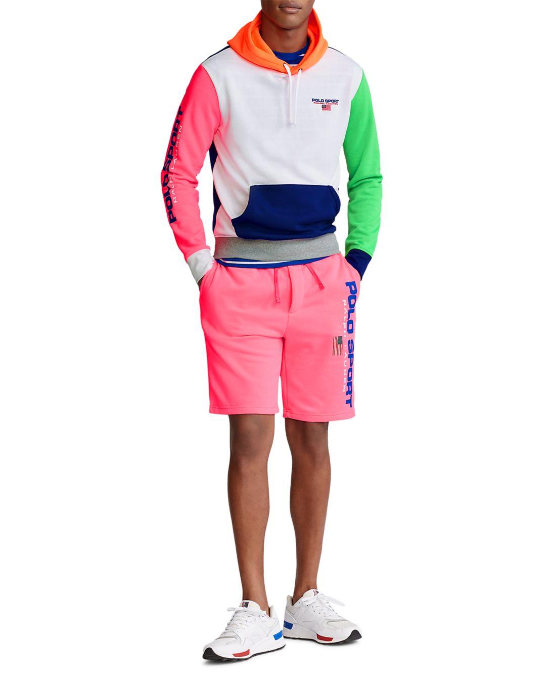 Polo Ralph Lauren Polo Sport Color Block Fleece Hoodie for Men | Lyst