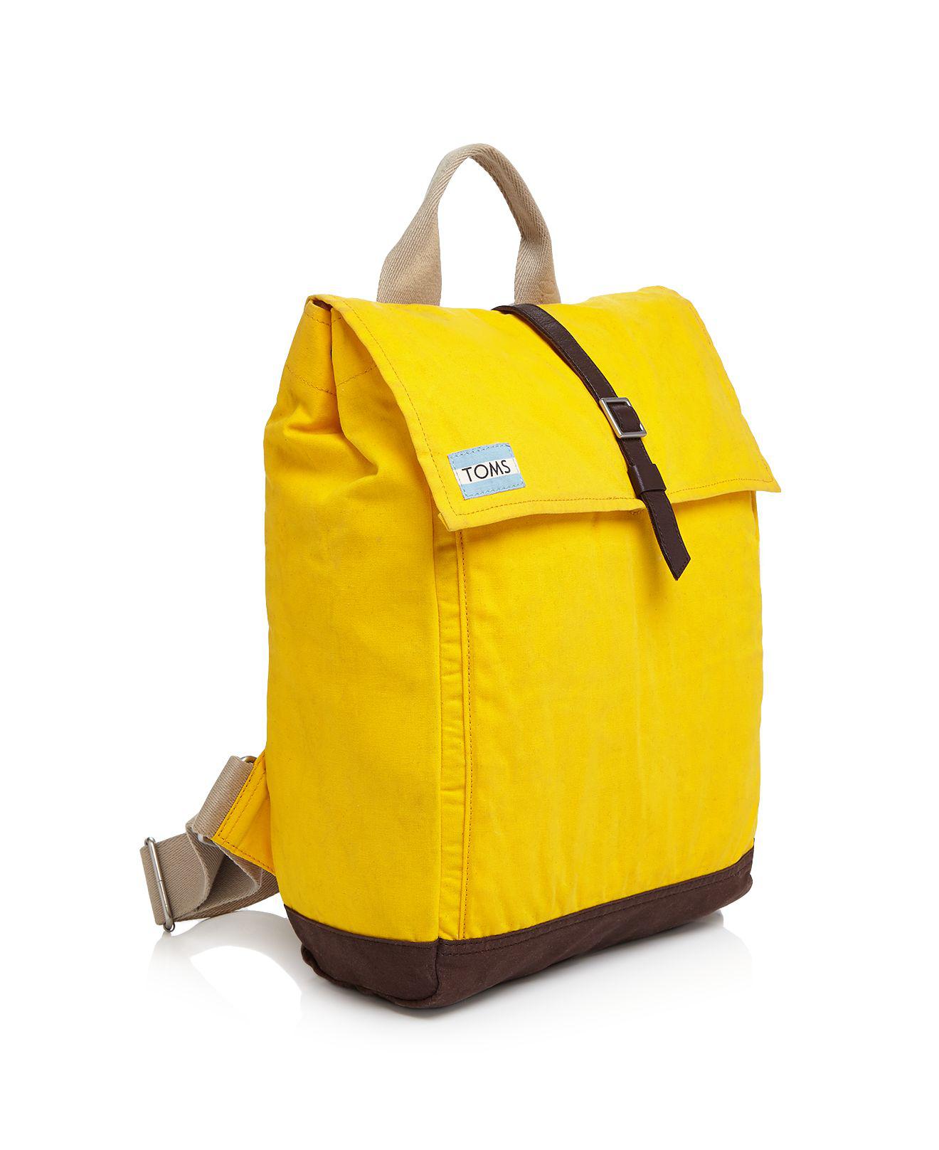 Religieus prieel armoede TOMS Citrus Utility Canvas Trekker Backpack in Yellow | Lyst