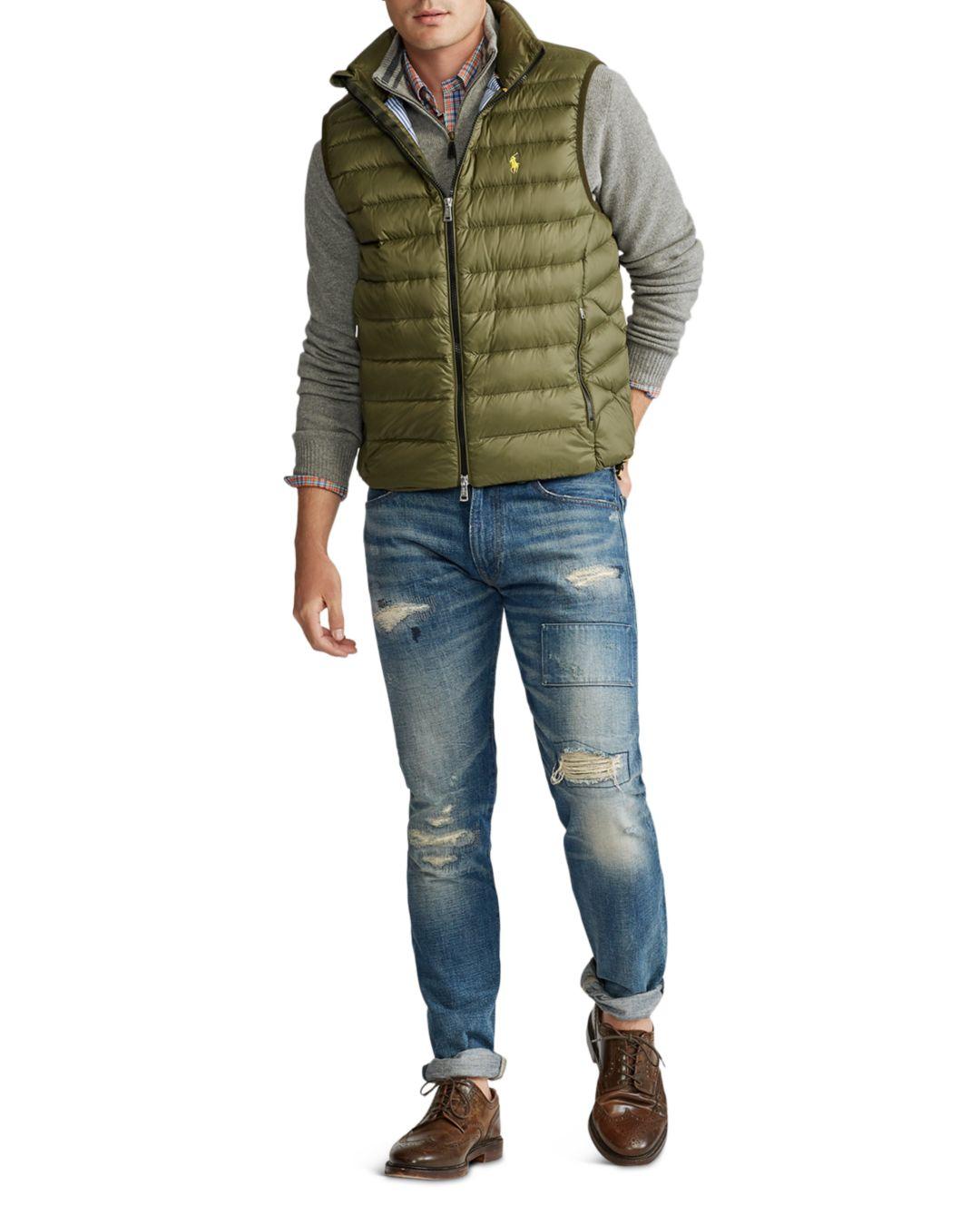 polo ralph lauren packable down vest