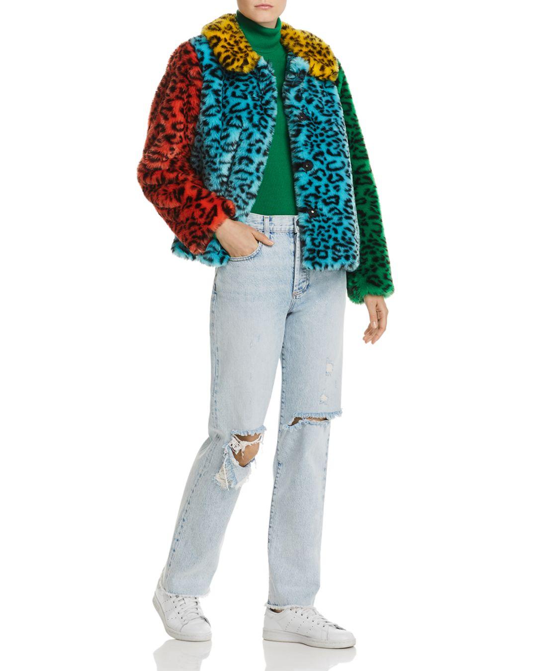 alice and olivia leopard jacket