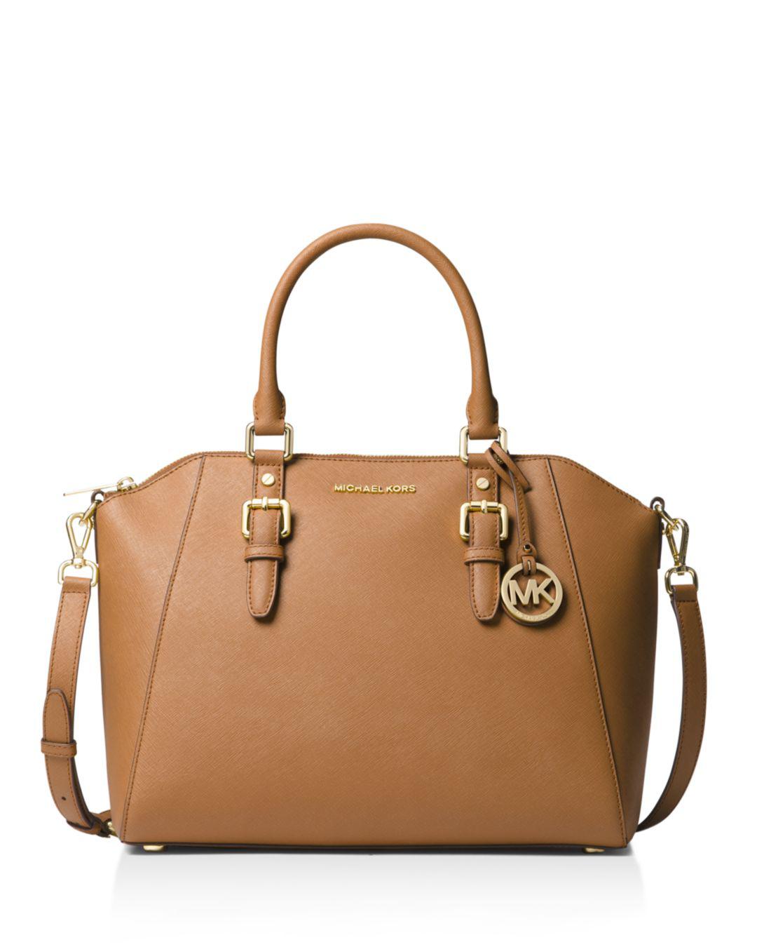ciara large saffiano leather satchel review