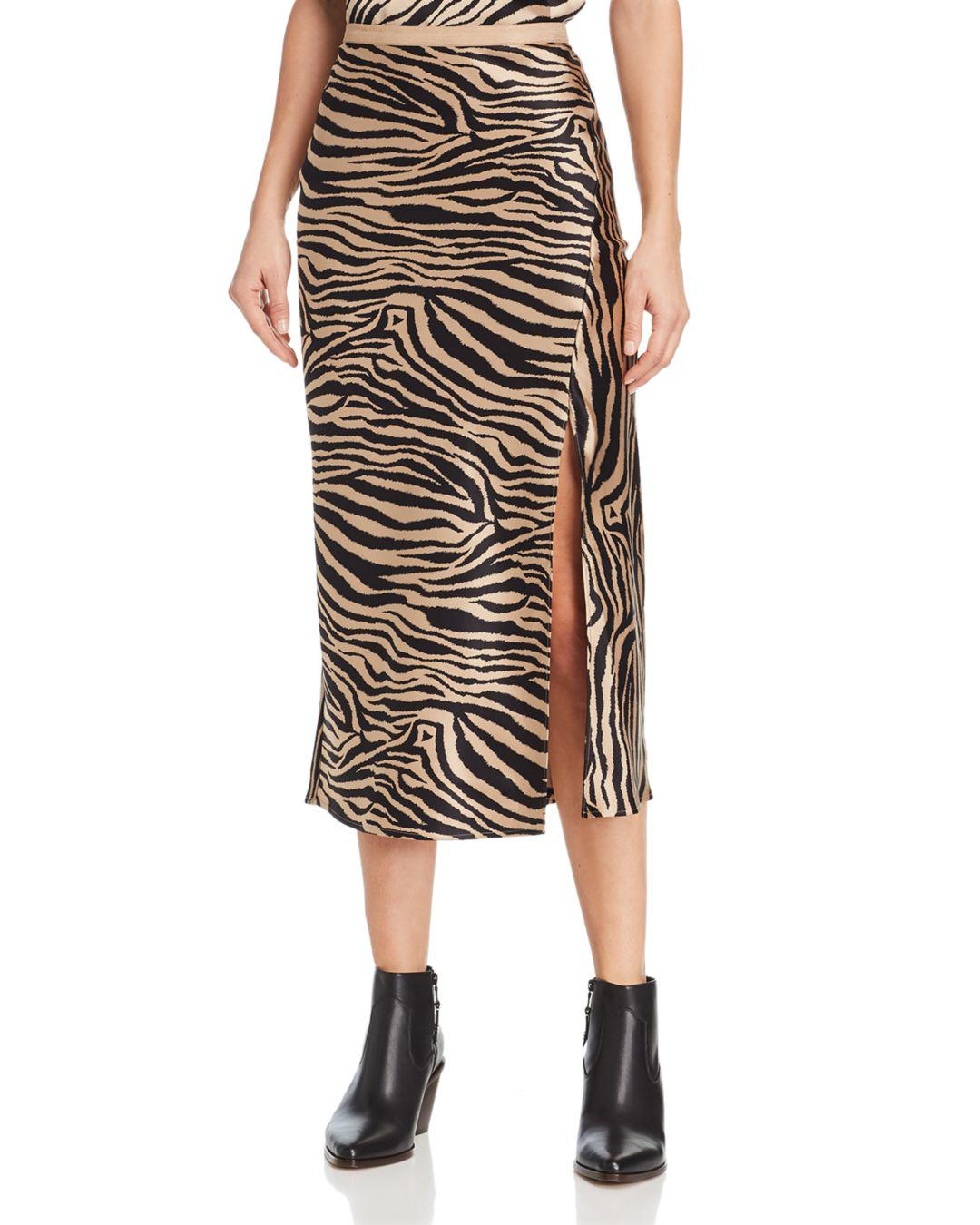 anine bing zebra skirt