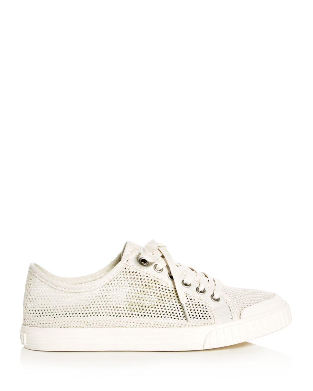 Tretorn Women's Tournet Mesh Lace Up Sneakers in Natural | Lyst