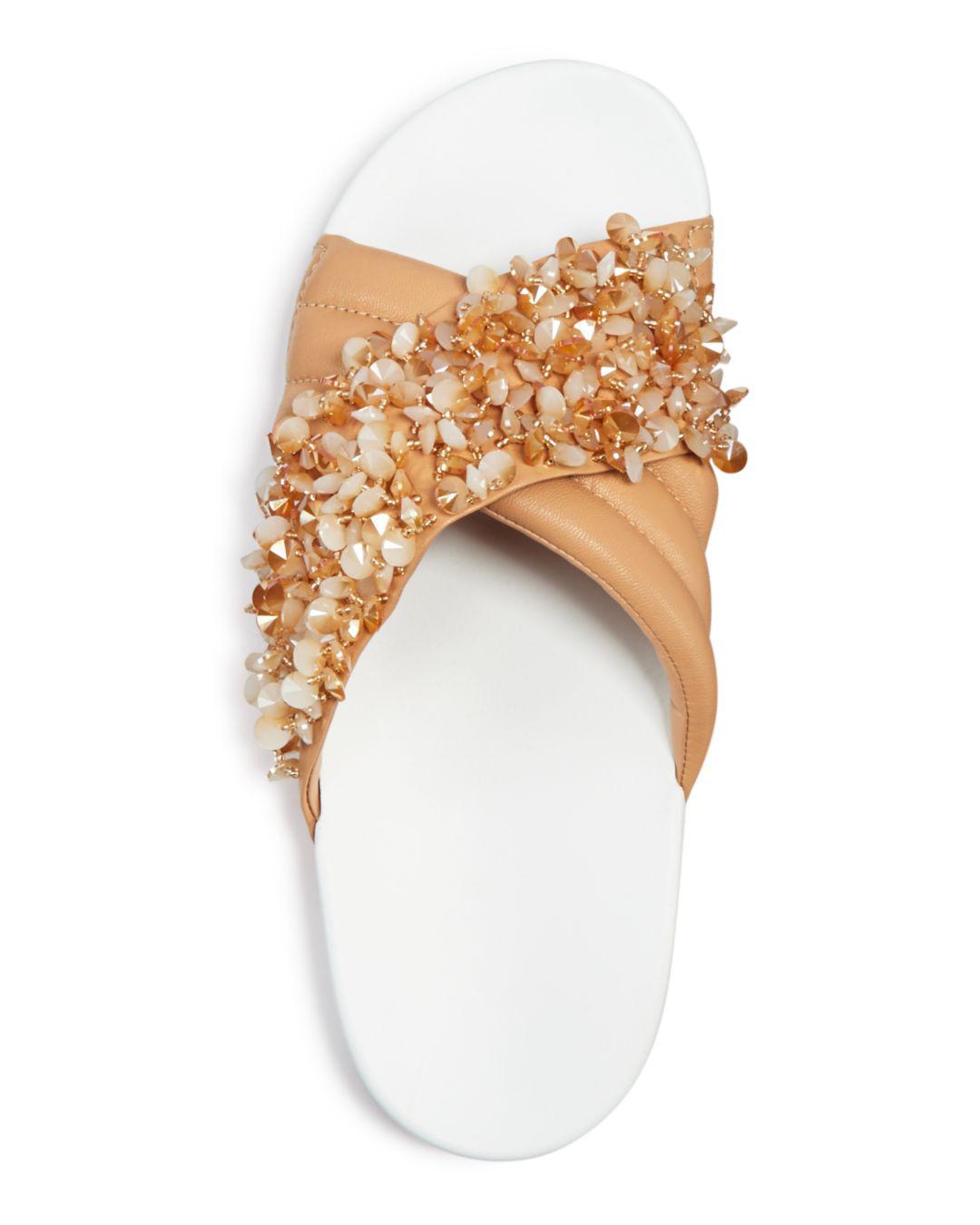 tory burch embellished slides