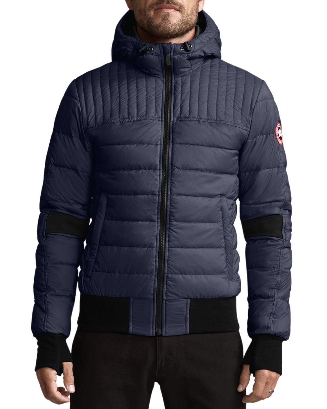 Canada Goose Goose Cabri Hooded Down Jacket in Blue for Men - Lyst