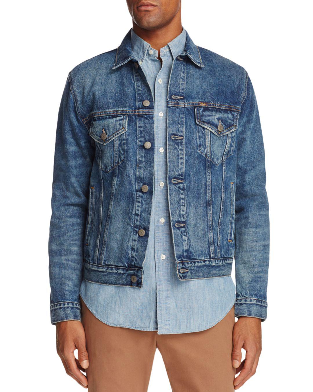 denim jacket polo shirt