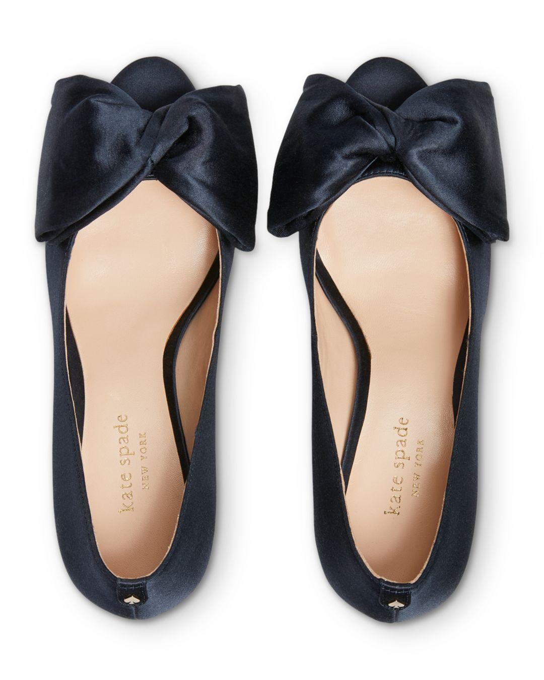 Kate Spade Satin Crawford Peep-toe Bow 