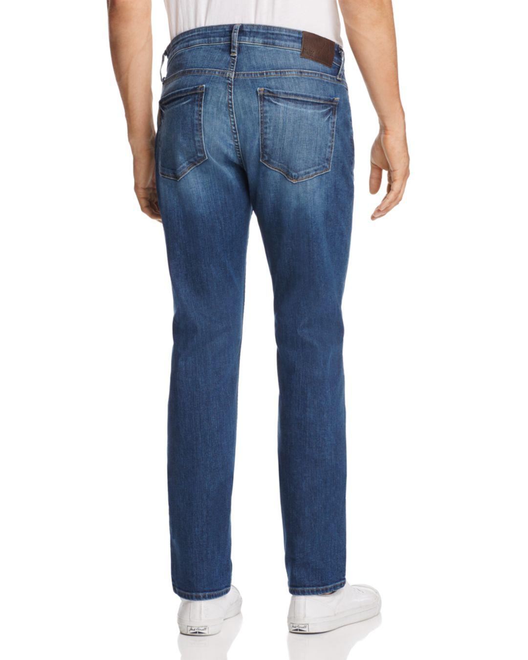 PAIGE Denim Federal Slim Fit Jeans In Indie in Blue for Men - Lyst