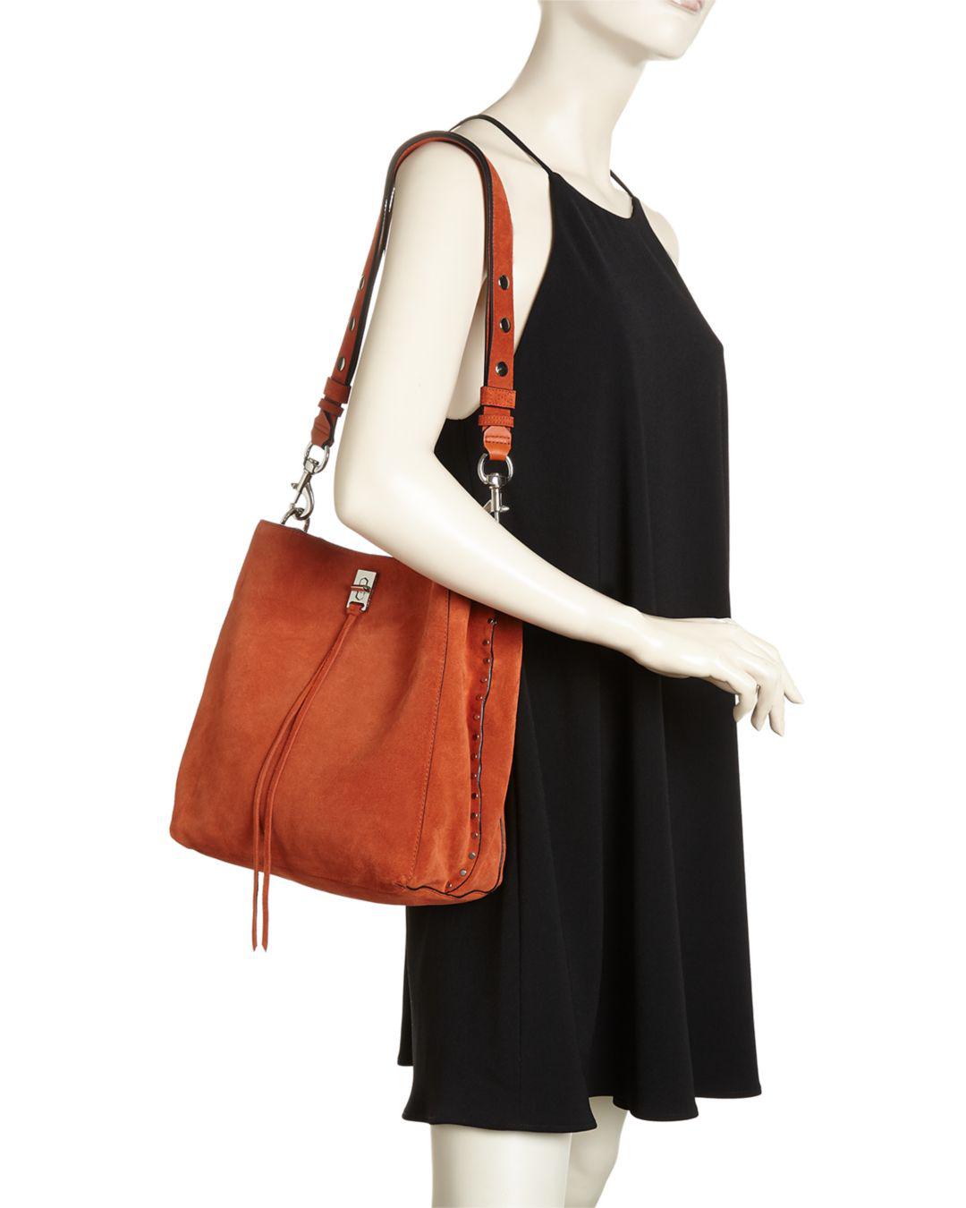 rebecca minkoff suede purse