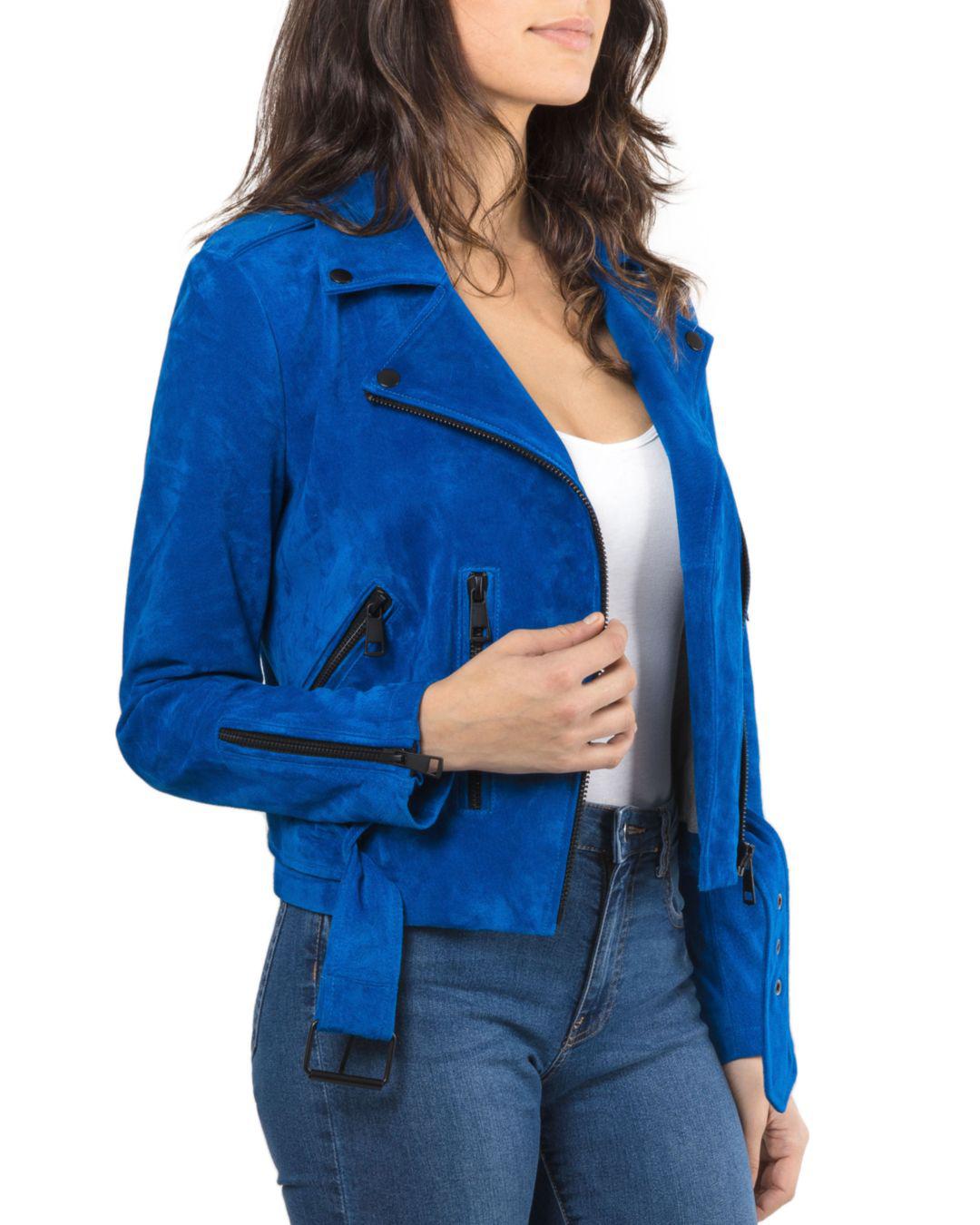 cobalt leather jacket