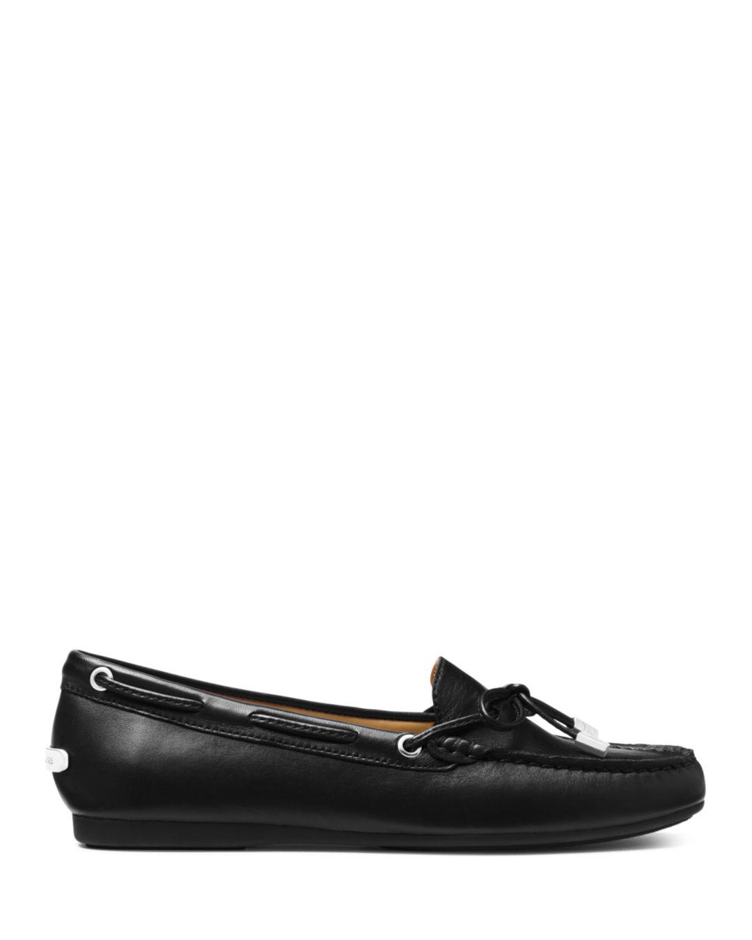 michael kors leather moccasins