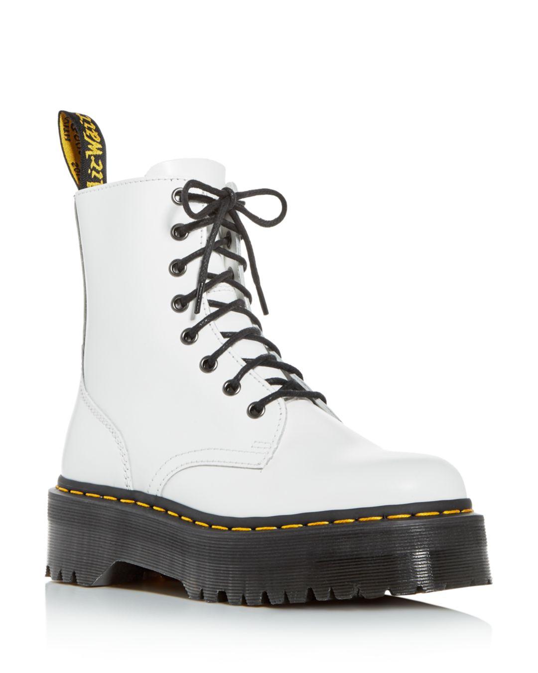 Dr. Martens S Luana 7 Tie Boot in White | Lyst