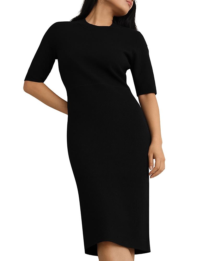 Hobbs Bridget Knitted Dress in Black | Lyst