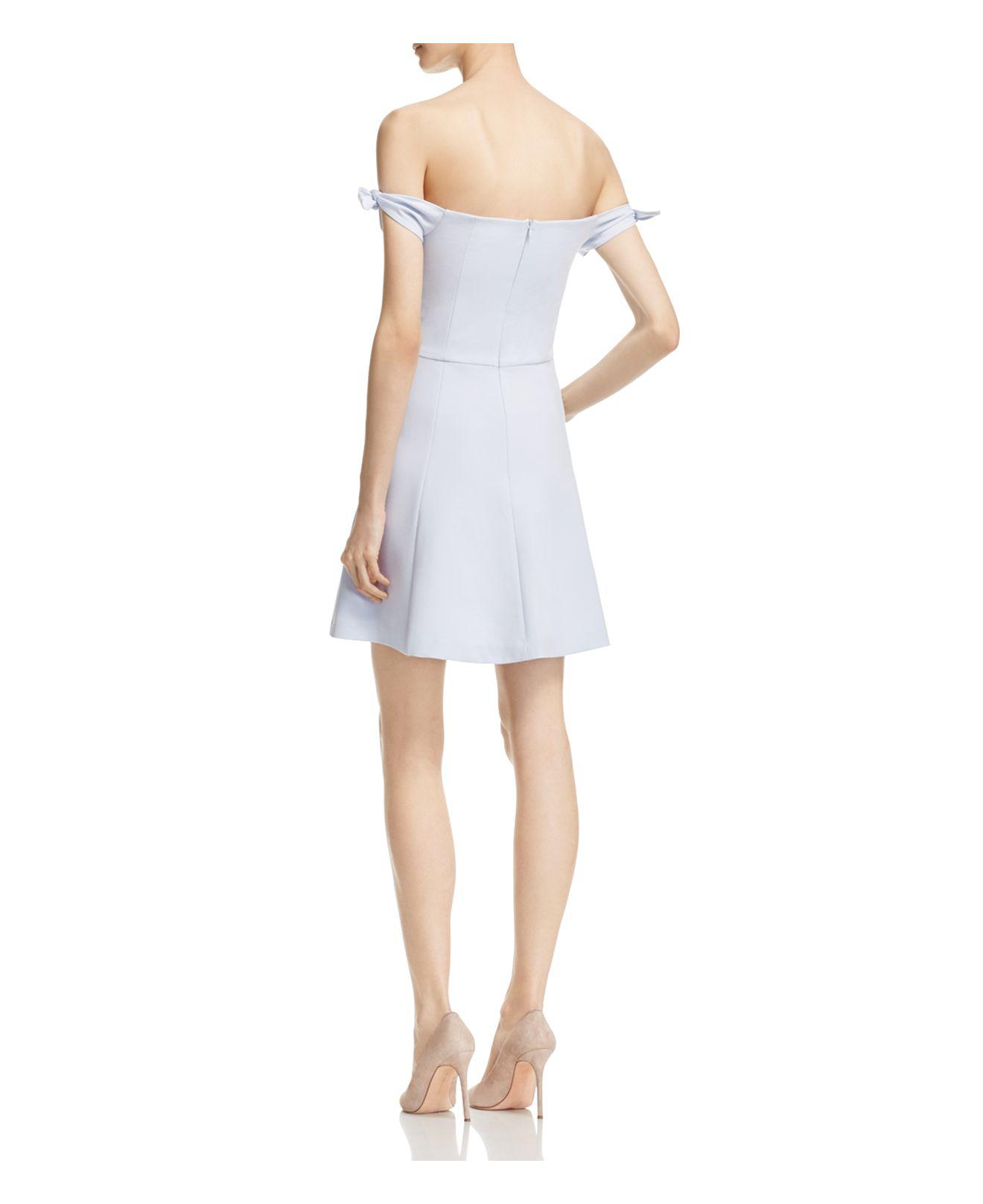 french connection off the shoulder dress