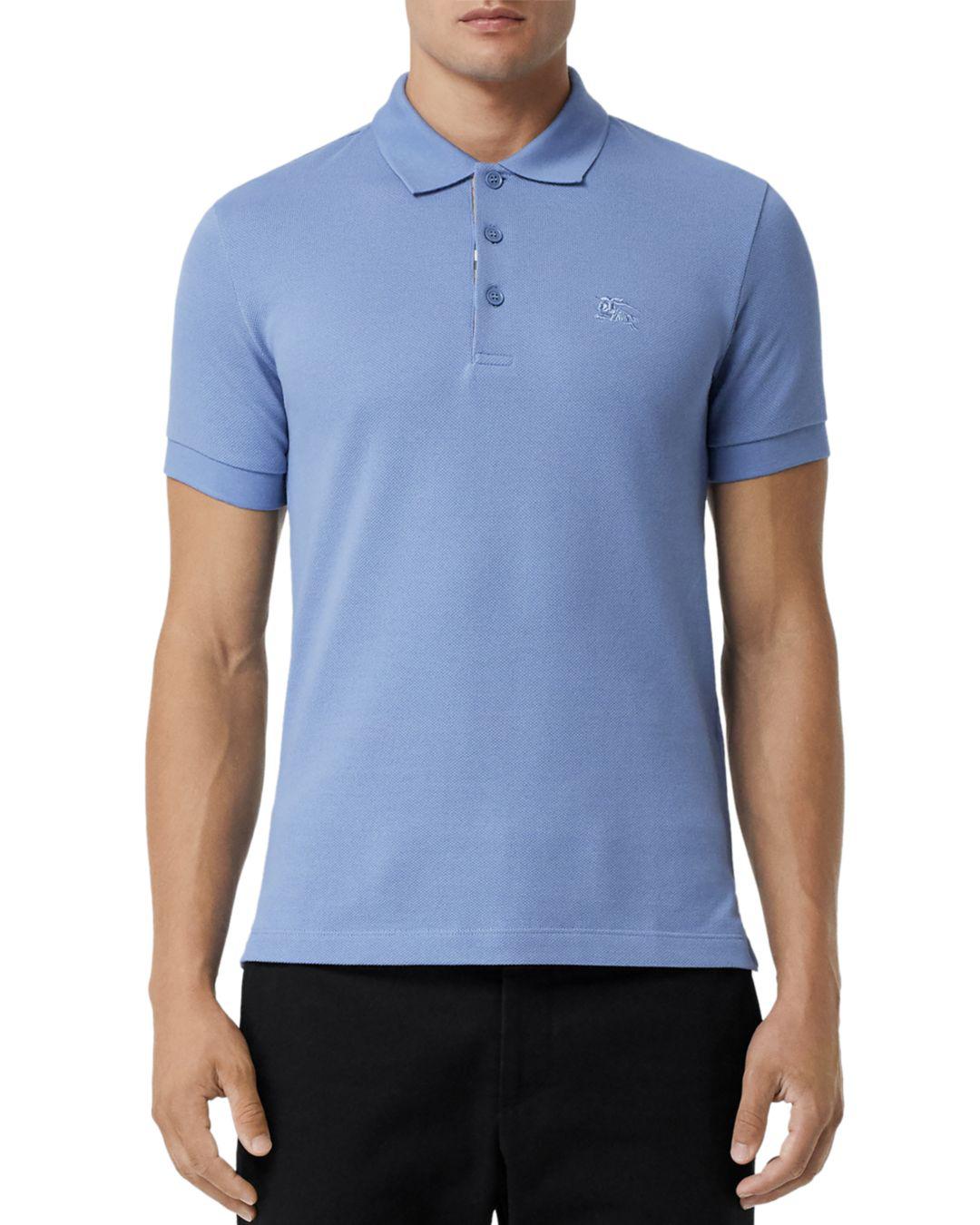 Regular Fit Polo Shirt in Light Blue 