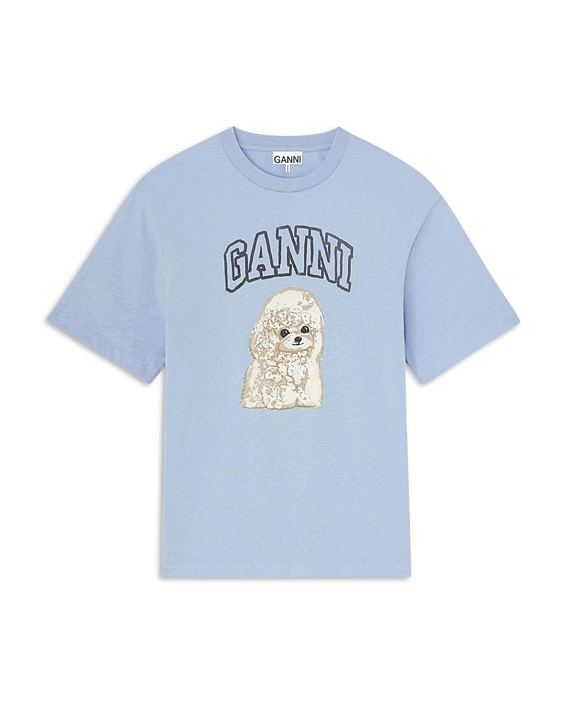 Ganni Poodle Tee in Blue | Lyst