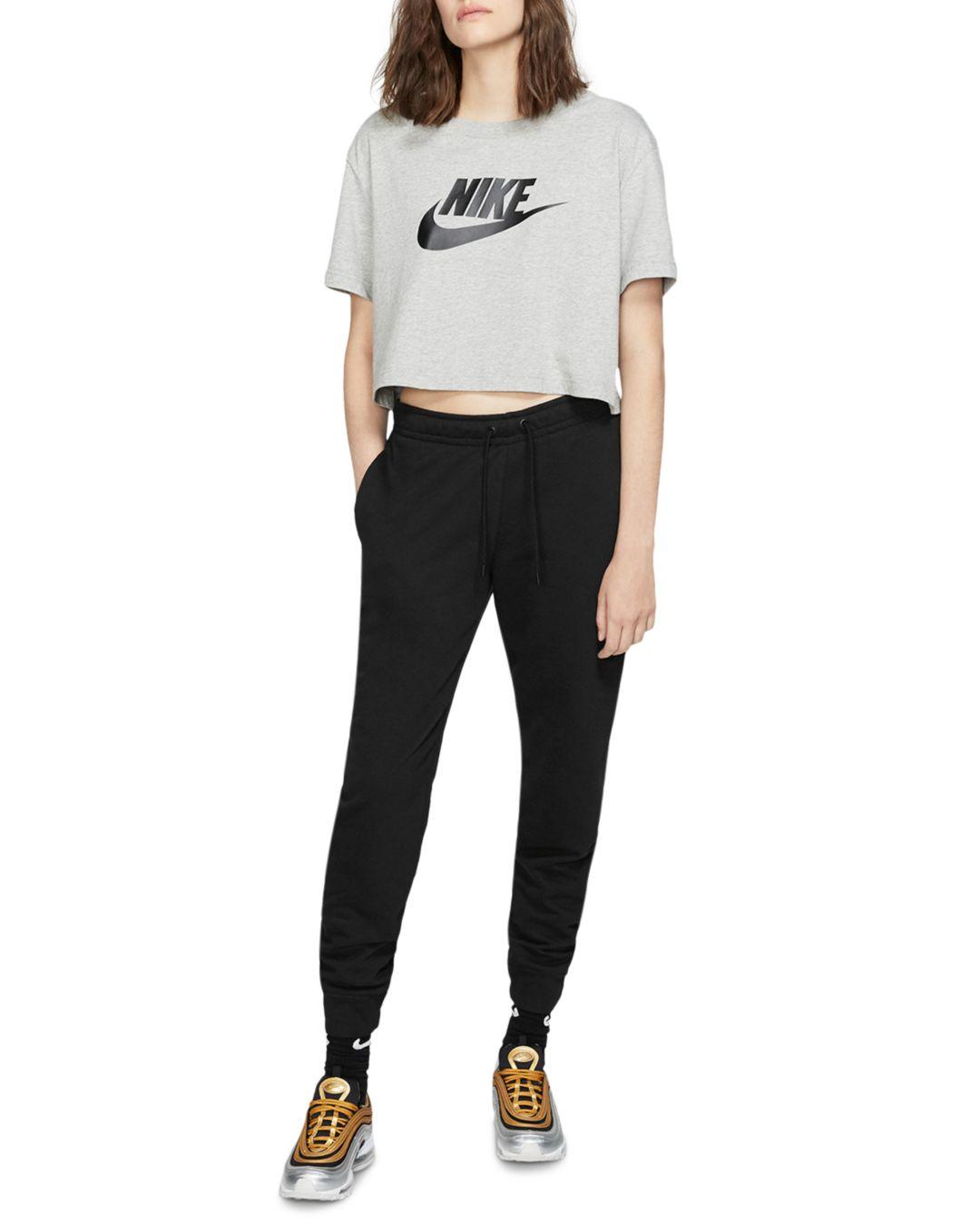 nike black essential joggers