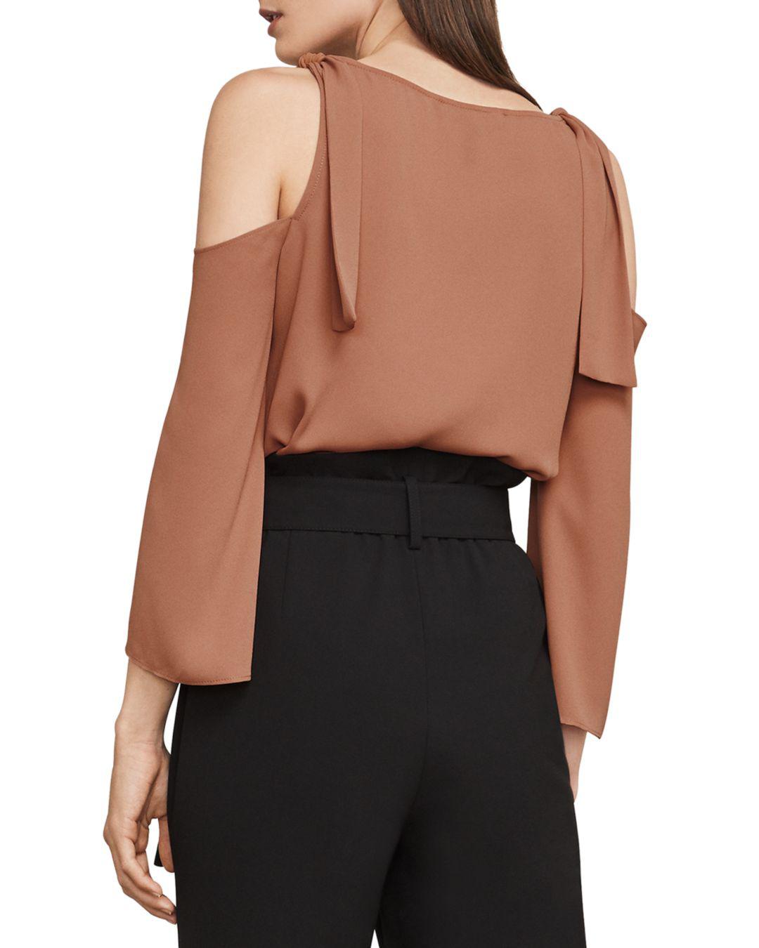 bcbg cold shoulder top