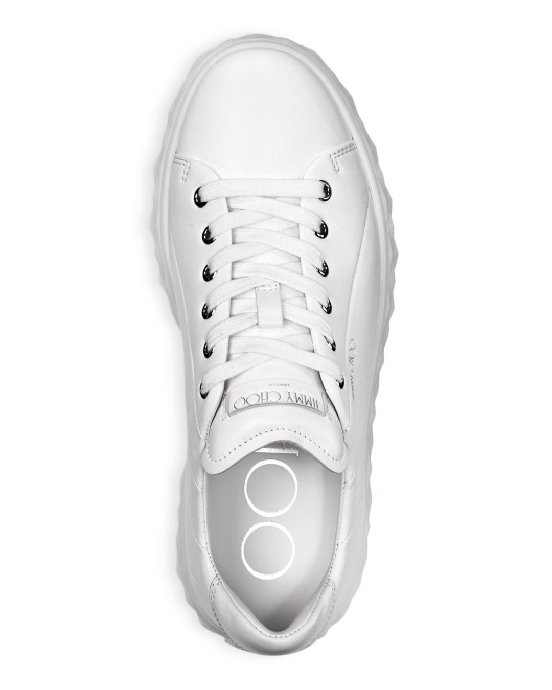 Jimmy Choo Diamond Light Sneakers in White | Lyst