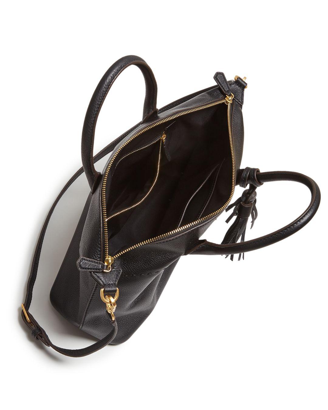 Lyst Tory Burch Mcgraw Slouchy Leather Satchel in Black