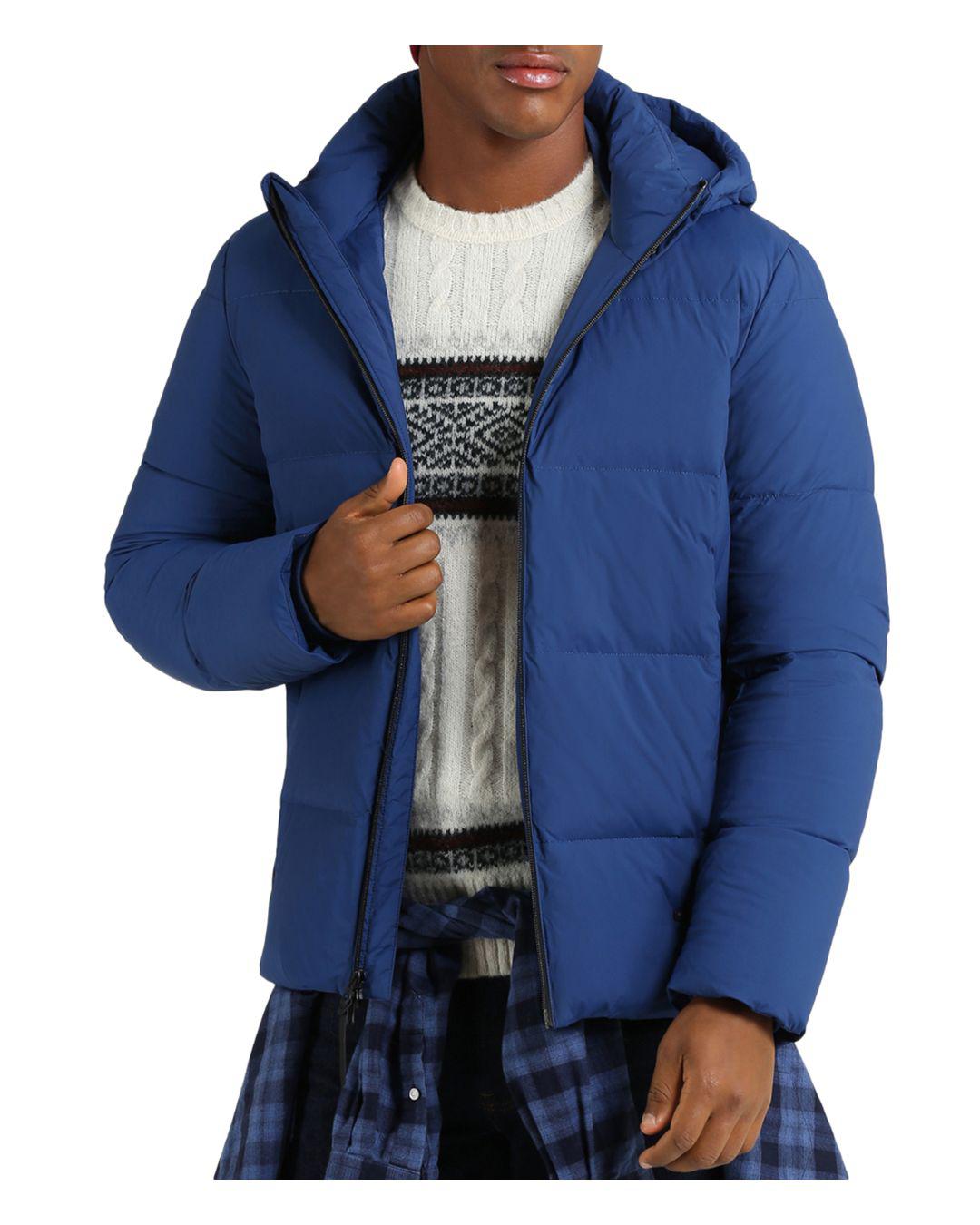 Woolrich Comfort Down Jacket in Blue for Men - Lyst